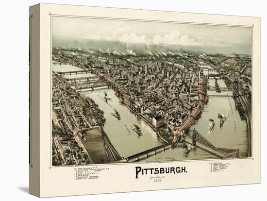 Pittsburgh Pennsylvania 1902-Vintage Lavoie-Premier Image Canvas