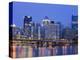 Pittsburgh Skyline and the Allegheny River, Pittsburgh, Pennsylvania, United States of America, Nor-Richard Cummins-Premier Image Canvas