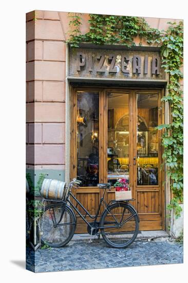 Pizzeria restaurant in Trastevere district, Rome, Lazio, Italy-Stefano Politi Markovina-Premier Image Canvas