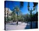 Placa Real in Barcelona Spain-null-Stretched Canvas