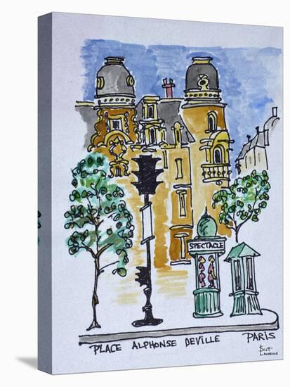 Place Alphonse Deville, Paris, France.-Richard Lawrence-Premier Image Canvas
