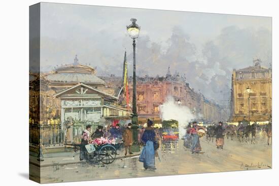 Place De L'Opera, Paris-Eugene Galien-Laloue-Premier Image Canvas