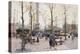 Place De La Bastille, Paris-Eugene Galien-Laloue-Premier Image Canvas