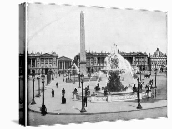 Place De La Concorde, Paris, Late 19th Century-John L Stoddard-Premier Image Canvas