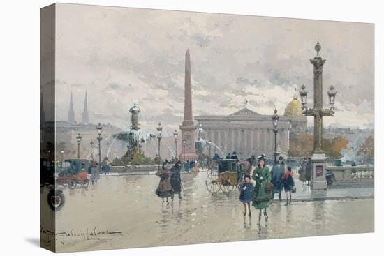 Place De La Concorde-Eugene Galien-Laloue-Premier Image Canvas