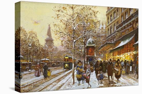 Place de la Republique, Paris-Eugene Galien-Laloue-Premier Image Canvas