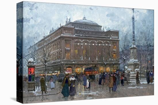 Place Du Chatelet-Eugene Galien-Laloue-Premier Image Canvas