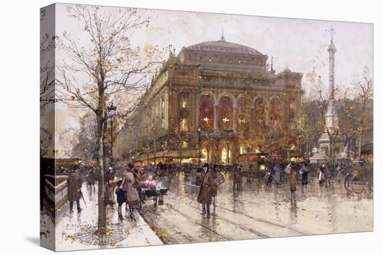 Place Du Chatelet-Eugene Galien-Laloue-Premier Image Canvas