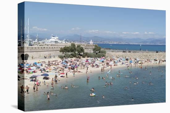 Plage de la Gravette, Antibes, Alpes-Maritimes, Cote d'Azur, Provence, French Riviera, France, Medi-Fraser Hall-Premier Image Canvas