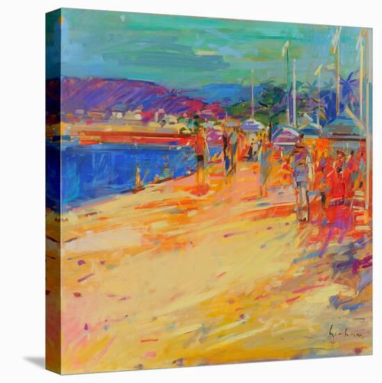 Plage De Pampelonne, 2021 (Oil on Canvas)-Peter Graham-Premier Image Canvas