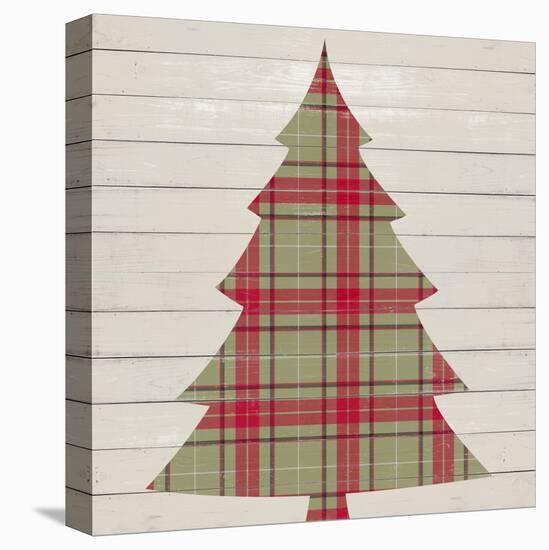 Plaid Christmas II-null-Stretched Canvas