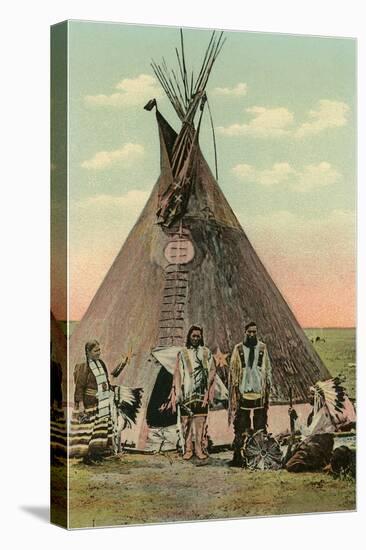 Plains Indians Tepee-null-Stretched Canvas