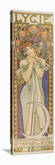 Plakat Fuer Die Tanzgruppe "Lygie" Paris, 1901, (Oberer Teil)-Alphonse Mucha-Premier Image Canvas