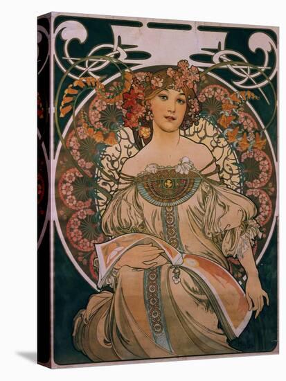 Plakatgestaltung (Urspruenglich Fuer F. Champenois, Jedoch Ohne Firmeneindruck), 1897-Alphonse Mucha-Premier Image Canvas