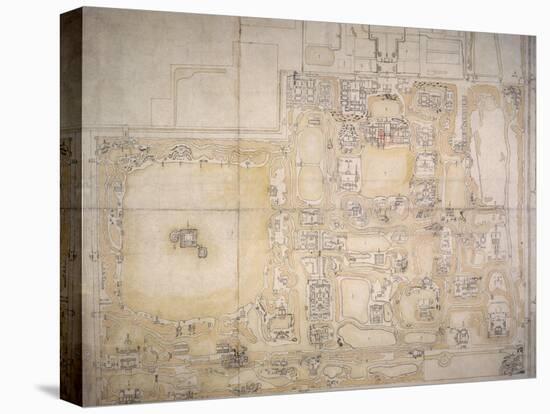 Plan du palais de Yuan Ming Yuan-null-Premier Image Canvas