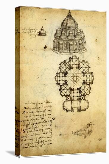 Plan for Domed Church-Leonardo da Vinci-Premier Image Canvas