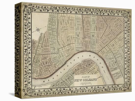 Plan of New Orleans-Mitchell-Stretched Canvas