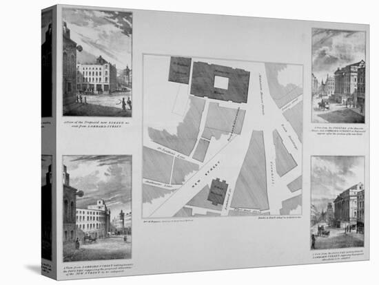 Plan of Proposals for King William Street, City of London, 1832-East and Blades-Premier Image Canvas