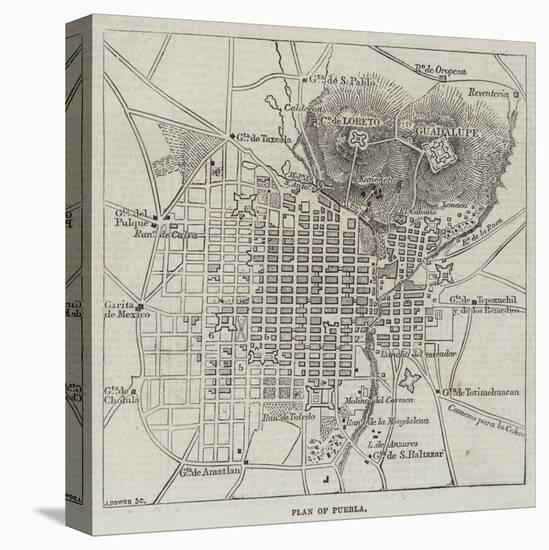 Plan of Puebla-John Dower-Premier Image Canvas