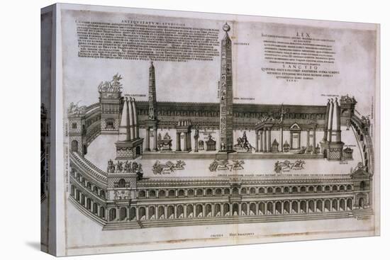 Plan of the Circus Maximus Engraving-Nicolas Beautrizet-Premier Image Canvas