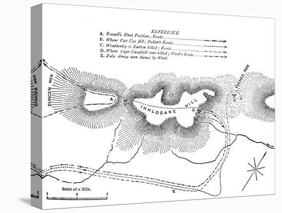 'Plan of the Fight on the Inhlobane Mountain, (March 28, 1979)', c1880-Unknown-Premier Image Canvas