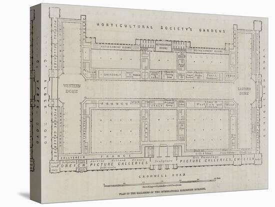 Plan of the Galleries of the International Exhibition Building-John Dower-Premier Image Canvas