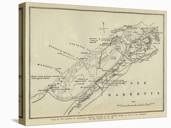 Plan of the Harbour of Alexandria-null-Premier Image Canvas