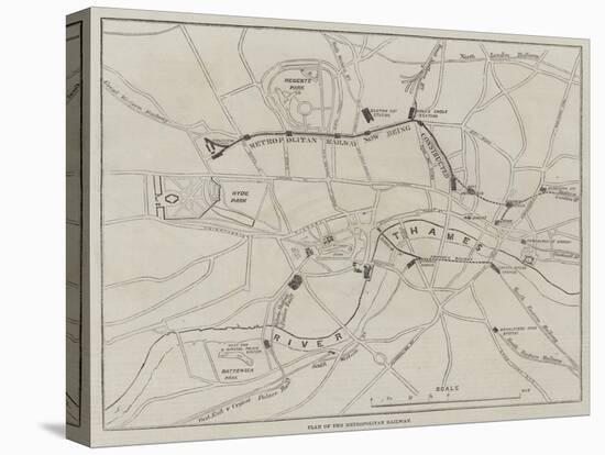 Plan of the Metropolitan Railway-null-Premier Image Canvas