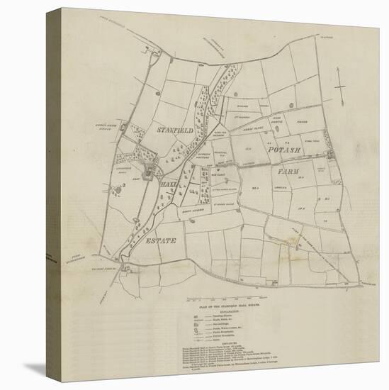 Plan of the Stanfield Hall Estate-null-Premier Image Canvas