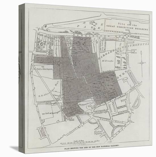 Plan Showing the Site of the New National Gallery-John Dower-Premier Image Canvas