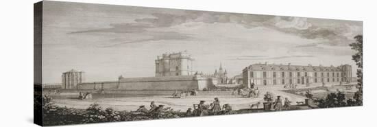 Planche 68: vue générale du château et du donjon de Vincennes prise du côté du jardin et de la-Jacques Rigaud-Premier Image Canvas