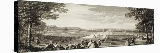 Planche 78: vue des parterres et du canal du château de Sceaux en 1736 ("diverses vues du château-Jacques Rigaud-Premier Image Canvas