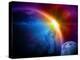 Planet Earth With Sunrise In Space-alanuster-Stretched Canvas