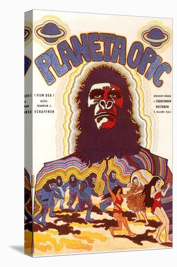 Planet of the Apes, Czchecoslovakian Movie Poster, 1968-null-Stretched Canvas