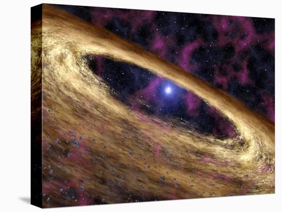 Planetary Disc Around a Pulsar, Artwork-Jpl-caltech-Premier Image Canvas