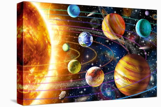 Planetary System-Adrian Chesterman-Stretched Canvas