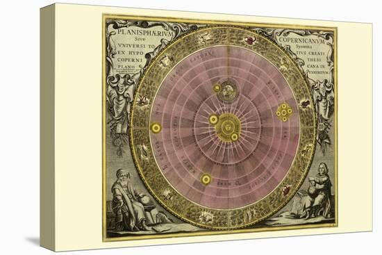 Planisphaerium Copernicanum-Andreas Cellarius-Stretched Canvas