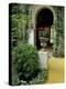 Planter and Arched Entrance to Garden in Casa de Pilatos Palace, Sevilla, Spain-Merrill Images-Premier Image Canvas