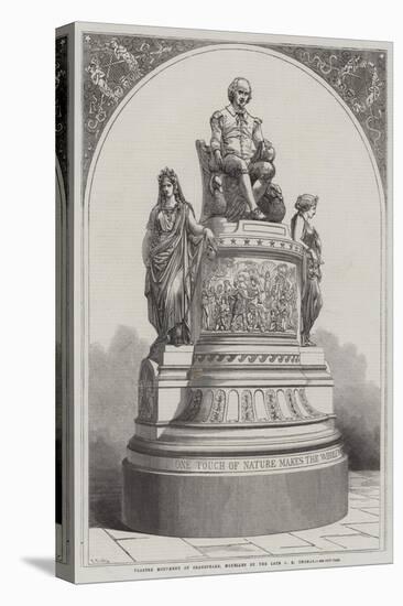 Plaster Monument of Shakespeare, Modelled by the Late J E Thomas-R. Dudley-Premier Image Canvas