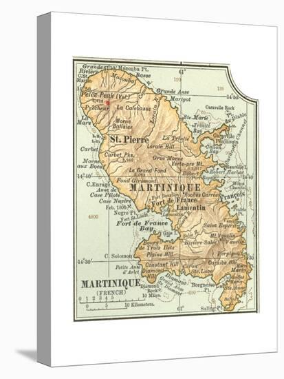 Plate 118. Inset Map of Martinique (French)-Encyclopaedia Britannica-Premier Image Canvas