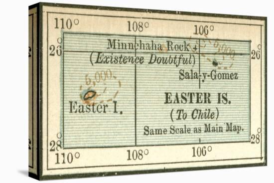 Plate 121. Inset Map of Easter Islands-Encyclopaedia Britannica-Stretched Canvas