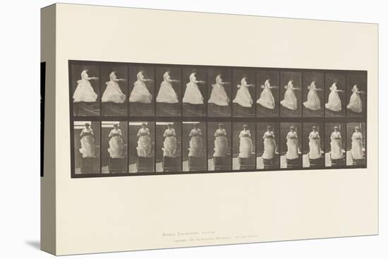 Plate 134.Descending Stairs, with Basin in Hands, 1885 (Collotype on Paper)-Eadweard Muybridge-Premier Image Canvas