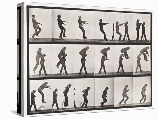 Plate 169. Jumping; over Boy's Back (Leap-Frog), 1885 (Collotype on Paper)-Eadweard Muybridge-Premier Image Canvas