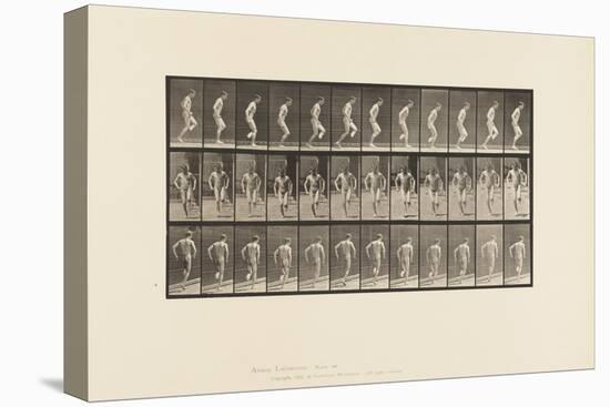Plate 186. Hopping on right Foot, 1885 (Collotype on Paper)-Eadweard Muybridge-Premier Image Canvas