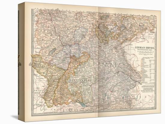 Plate 23. Map of the German Empire-Encyclopaedia Britannica-Stretched Canvas