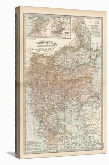 Plate 35. Map of Turkey in Europe-Encyclopaedia Britannica-Stretched Canvas
