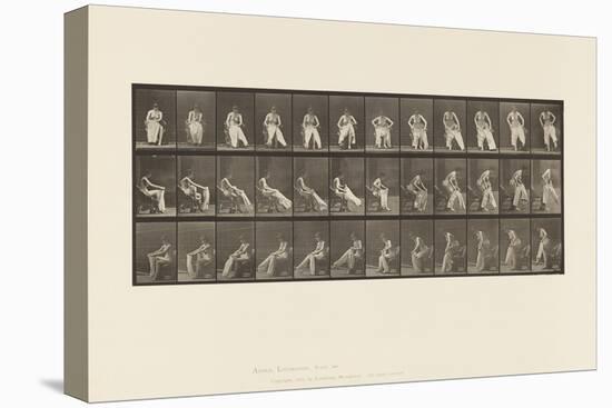 Plate 420. Toilet; Rising from Chair and Putting on Clothing, 1885 (Collotype on Paper)-Eadweard Muybridge-Premier Image Canvas