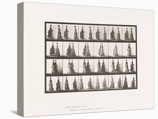 Plate 45. Walking Two Models Meeting, and Partly Turning, 1885 (Collotype on Paper)-Eadweard Muybridge-Premier Image Canvas