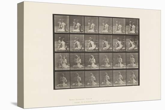 Plate 466. Two Models, Child 70N, Bringing Bouquet to 12, 1885 (Collotype on Paper)-Eadweard Muybridge-Premier Image Canvas