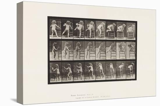 Plate 475. Child, Getting up on Chair, 1885 (Collotype on Paper)-Eadweard Muybridge-Premier Image Canvas